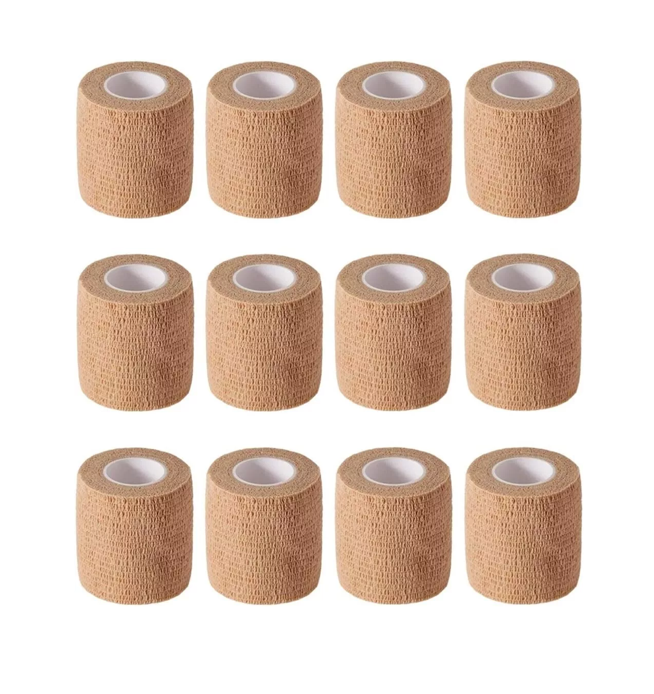 Venda Elástica Autoadherible 5 cm x 4.5 M 12 Piezas Nude