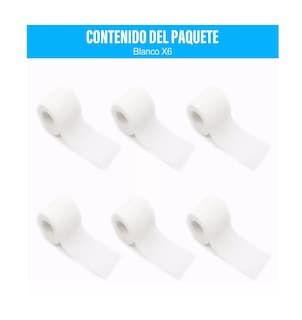 Foto 2 | Vendas Elásticas Belug Blancas 6 Piezas