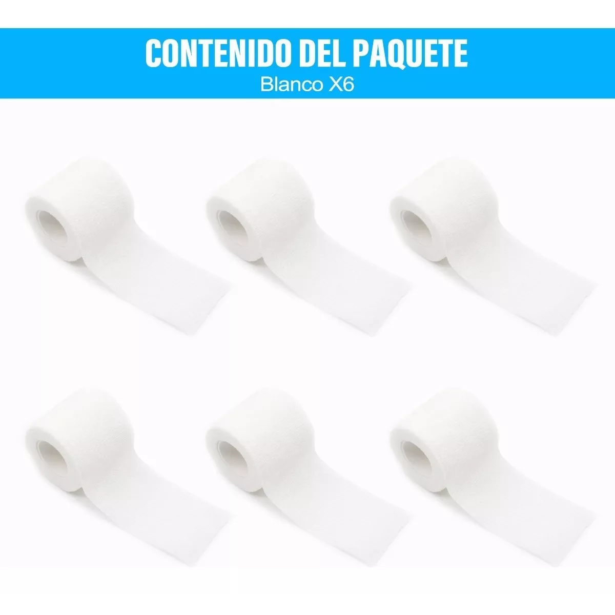 Foto 4 pulgar | Vendaje Deportivo Autoadhesivo 6 Unidades 4.5m X 5cm Eo Safe Imports Esi-15413  Blanco