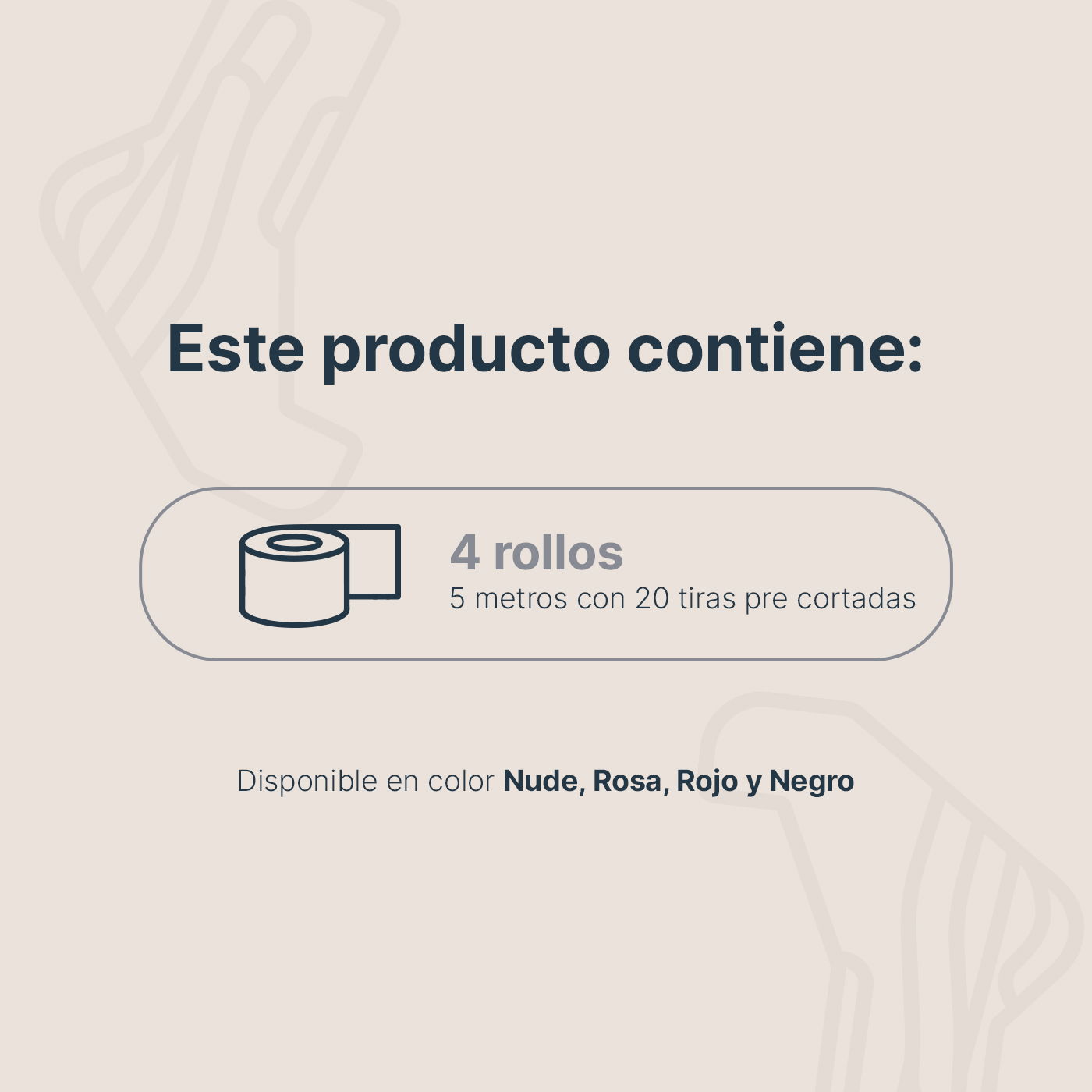 Foto 5 | Cinta Kinesiológica Pre-cortada Paquete Con 4 Rollos. Vendaje De Apoyo. Sport Tape B Life.