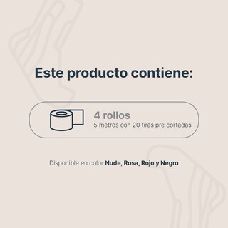 Foto 5 | Cinta Kinesiológica Pre-cortada Paquete Con 4 Rollos. Vendaje De Apoyo. Sport Tape B Life.