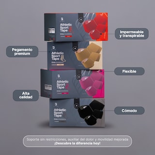Foto 6 | Cinta Kinesiológica Pre-cortada Paquete Con 4 Rollos. Vendaje De Apoyo. Sport Tape B Life.