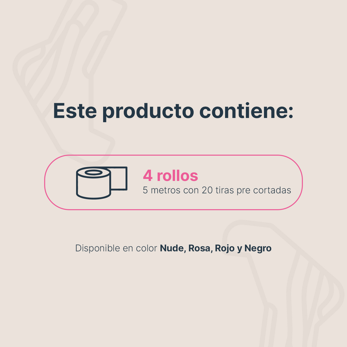 Foto 5 | Cinta Kinesiológica Pre-cortada Paquete Con 4 Rollos. Vendaje De Apoyo. Sport Tape B Life.