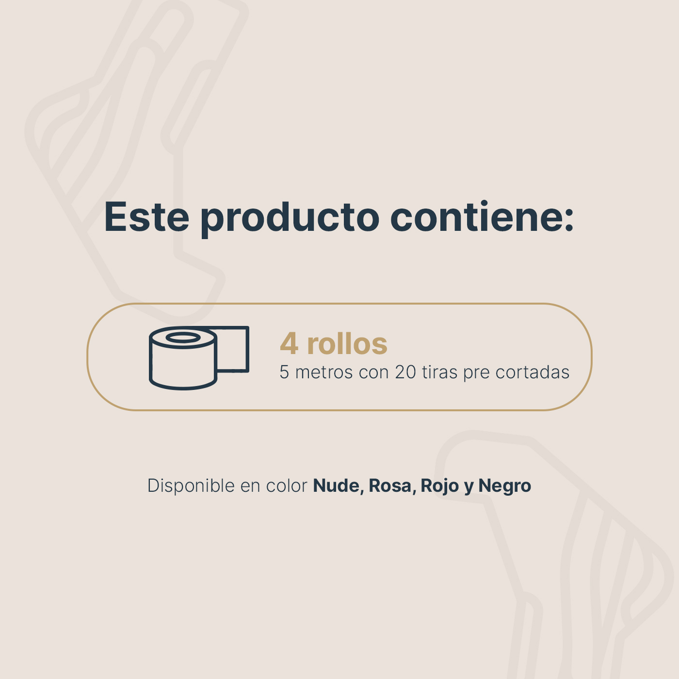 Foto 5 | Cinta Kinesiológica Pre-cortada Paquete Con 4 Rollos. Vendaje De Apoyo. Sport Tape B Life.