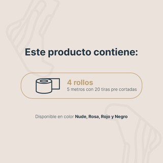 Foto 5 | Cinta Kinesiológica Pre-cortada Paquete Con 4 Rollos. Vendaje De Apoyo. Sport Tape B Life.