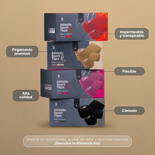 Foto 6 | Cinta Kinesiológica Pre-cortada Paquete Con 4 Rollos. Vendaje De Apoyo. Sport Tape B Life.