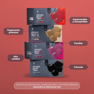 Foto 6 | Cinta Kinesiológica Pre-cortada Paquete Con 4 Rollos. Vendaje De Apoyo. Sport Tape B Life.