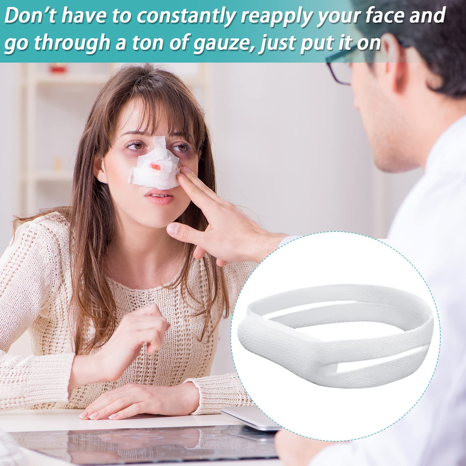 Foto 5 pulgar | Vendaje Nasal Elástico Para Rótulas Con Alta Absorción (20 Unidades) - Venta Internacional.