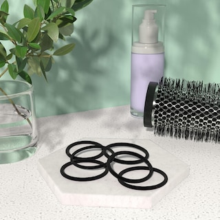Foto 2 | Elásticos Para El Cabello Amazon Basics, Negros, 4 Mm, 32 Unidades - Venta Internacional.