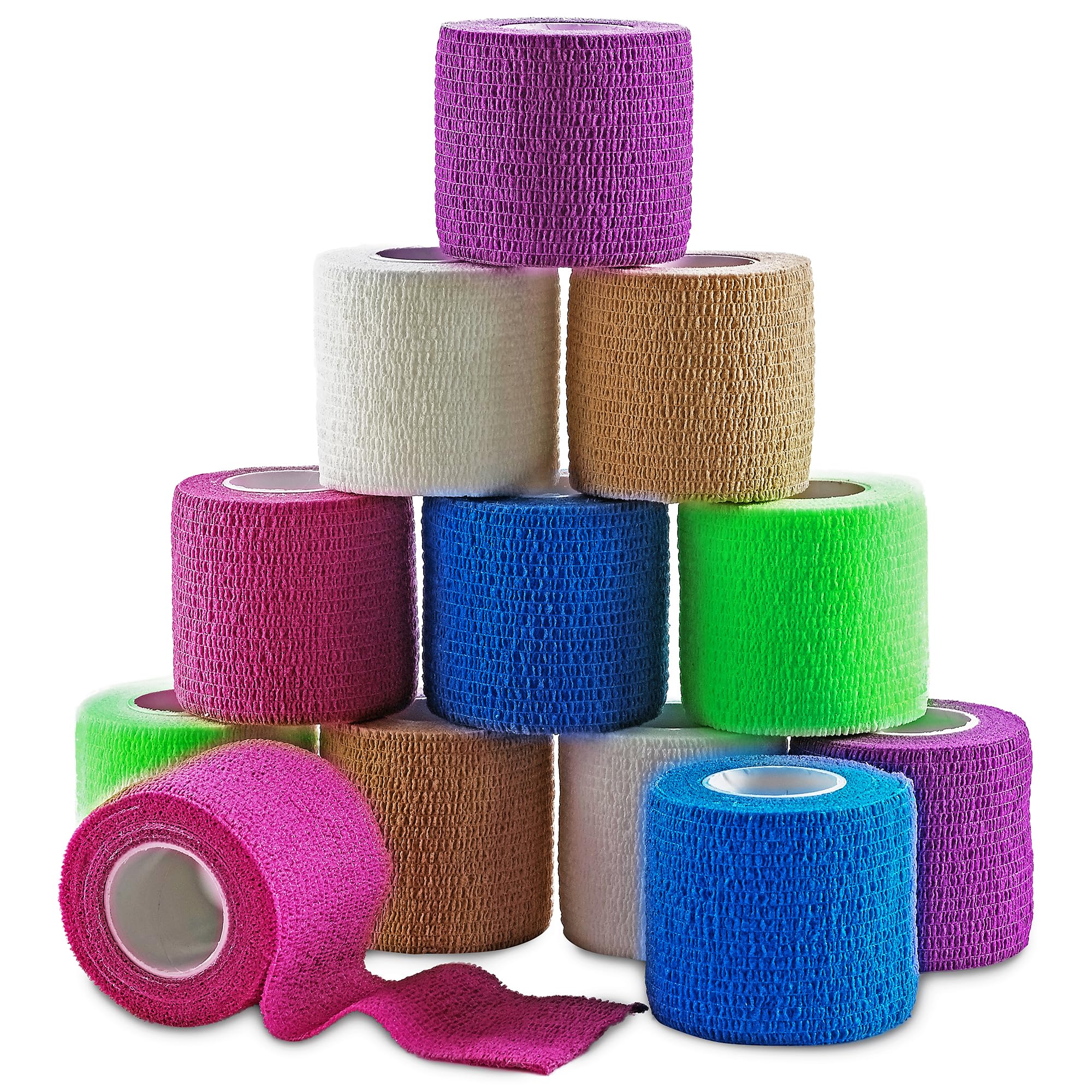 Foto 1 | Envoltura Autoadhesiva Y Cohesiva Medca De Bandages, 5 Cm X 4,5 M, Paquete De 12 - Venta Internacional.