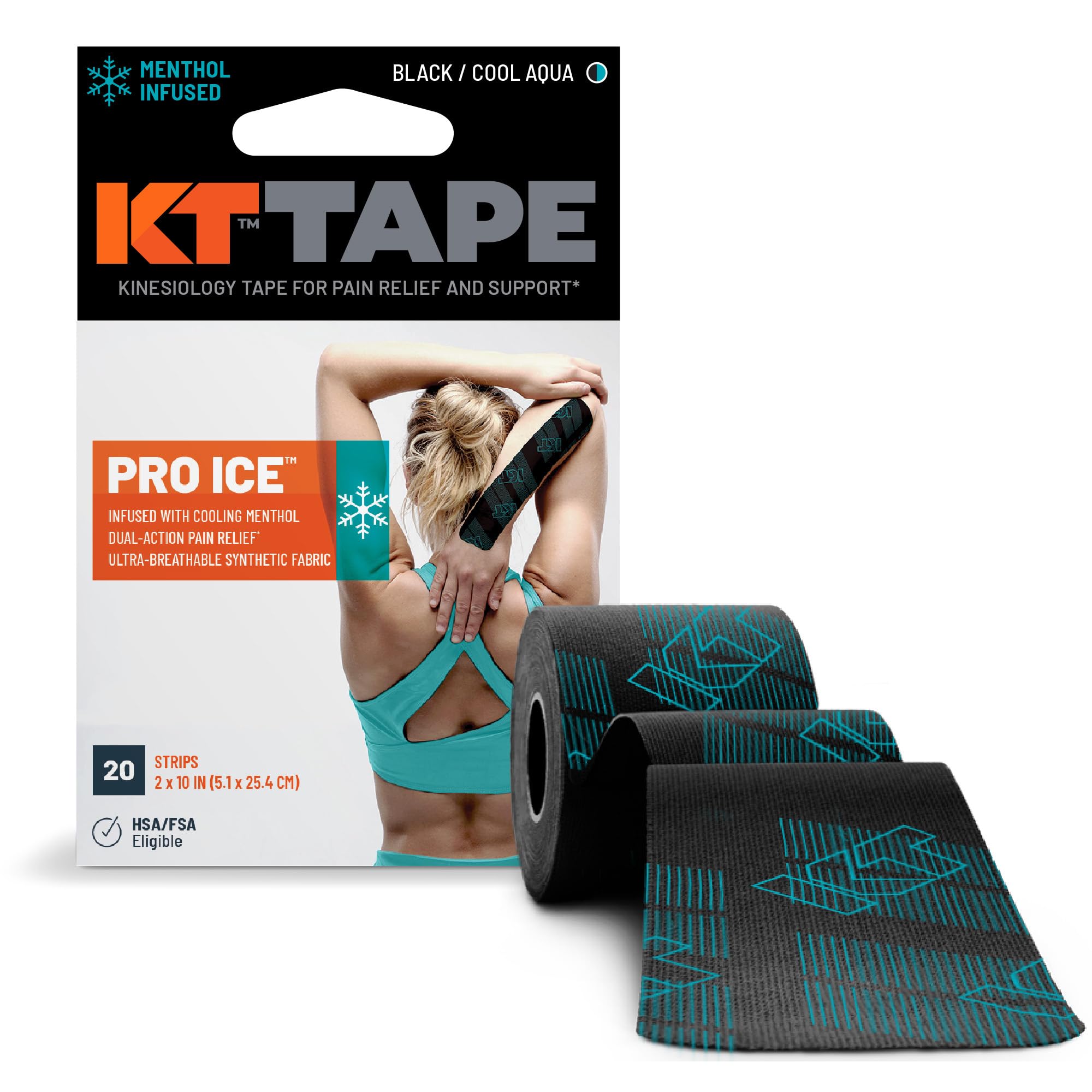 Foto 2 pulgar | Kinesiology Tape Kt Tape Pro Con Infusión De Mentol Helado  20 Tiras - Venta Internacional.