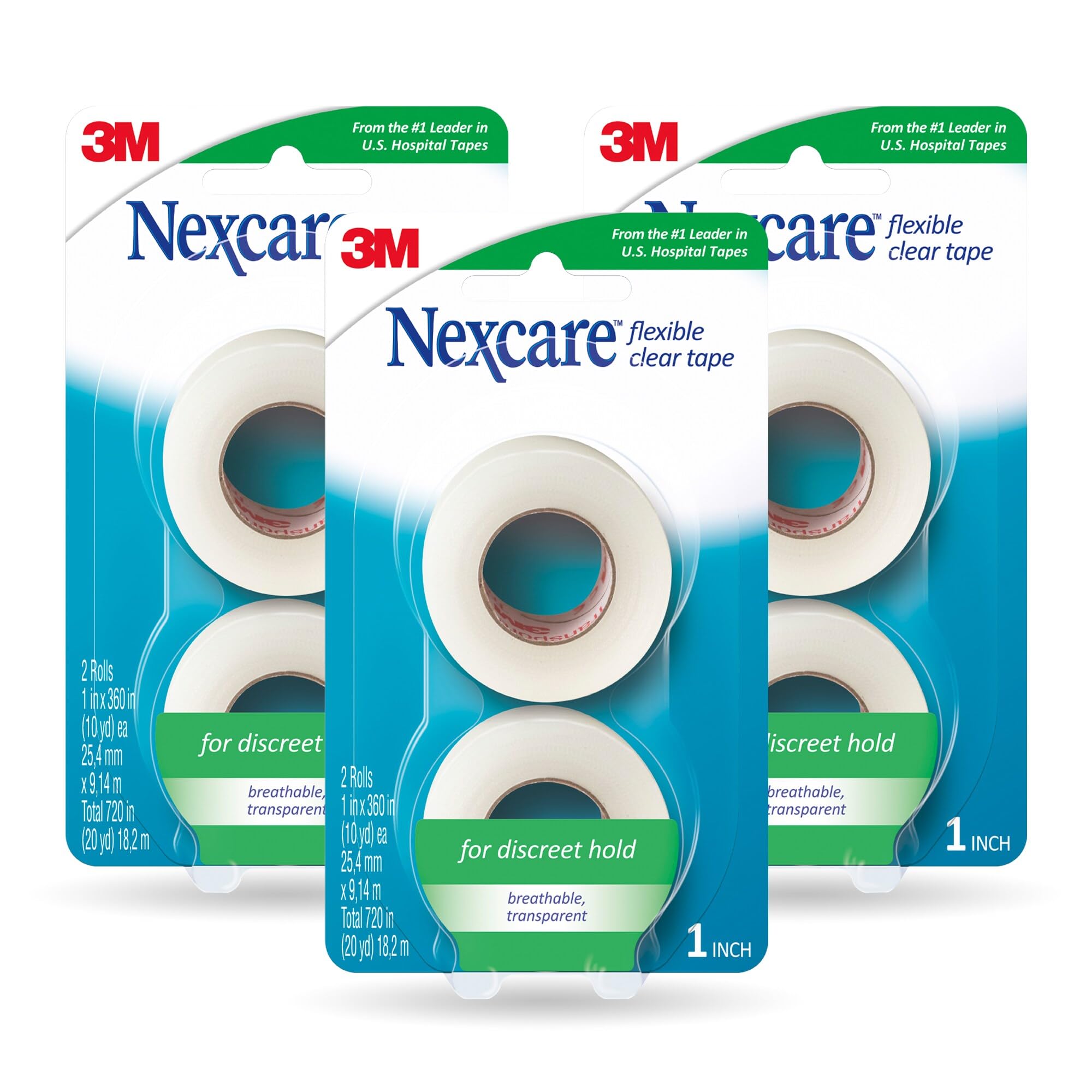Foto 1 | Cinta Médica Nexcare  Flexible Y Transparente  1 Cm X 9 M  6 Rollos - Venta Internacional.