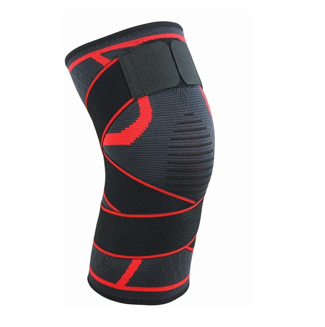 Foto 1 | Rodillera Elástica de Compresión color Negro con Rojo Talla Xxl