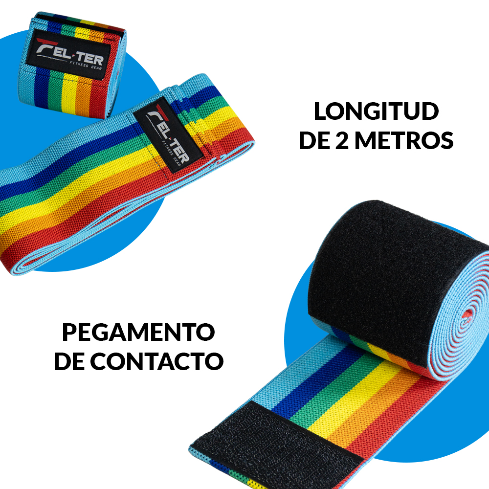 Foto 5 pulgar | Vendas para Rodillas Felter Fitness Multicolor - Gym - Crossfit - Entrenamiento
