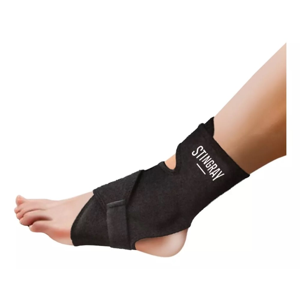 Tobillera Ajustable Stingray de Neopreno color Negro