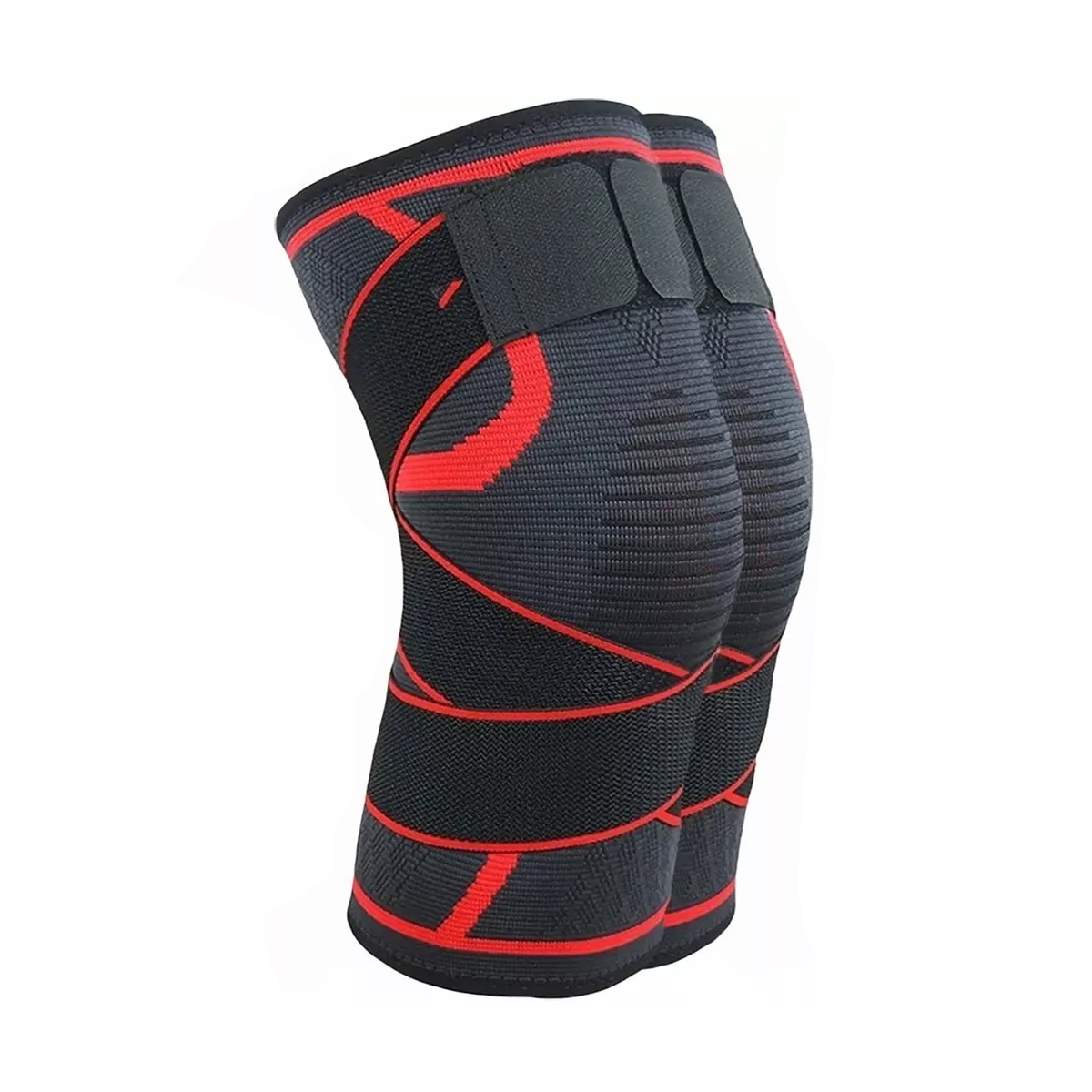 Rodilleras Elásticas Deportivas Compresión para Gym Eo Safe Imports Esi-5721 color Rojo