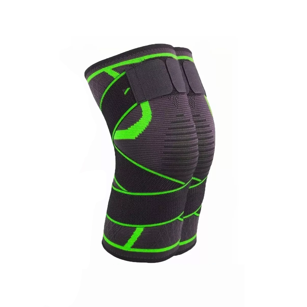 Rodilleras Elásticas Deportivas Eo Safe Imports Esi-5724 Compresión Verde para Gym
