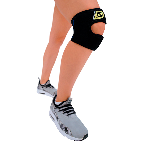 Correa Doble para Rodilla Daosport Negra Unisex