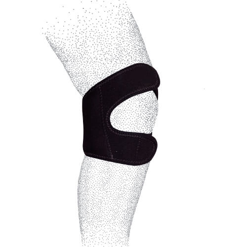 Foto 6 pulgar | Correa Doble para Rodilla Daosport Negra Unisex