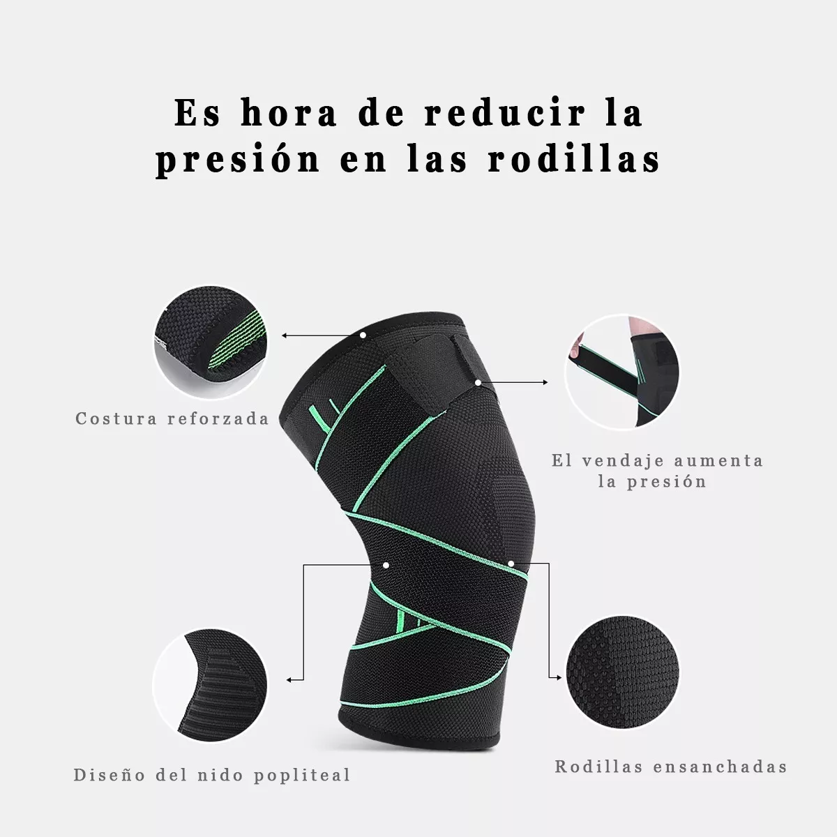 Foto 4 pulgar | Kit Rodilleras Deportivas Compresion Gym 4 Pzas G Eo Safe Imports Esi-11928 Multicolor