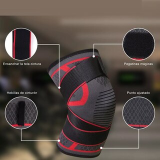 Foto 3 | Par de Rodilleras Elásticas Deportivas Eo Safe Imports de Compresión para Gimnasio, Multicolor