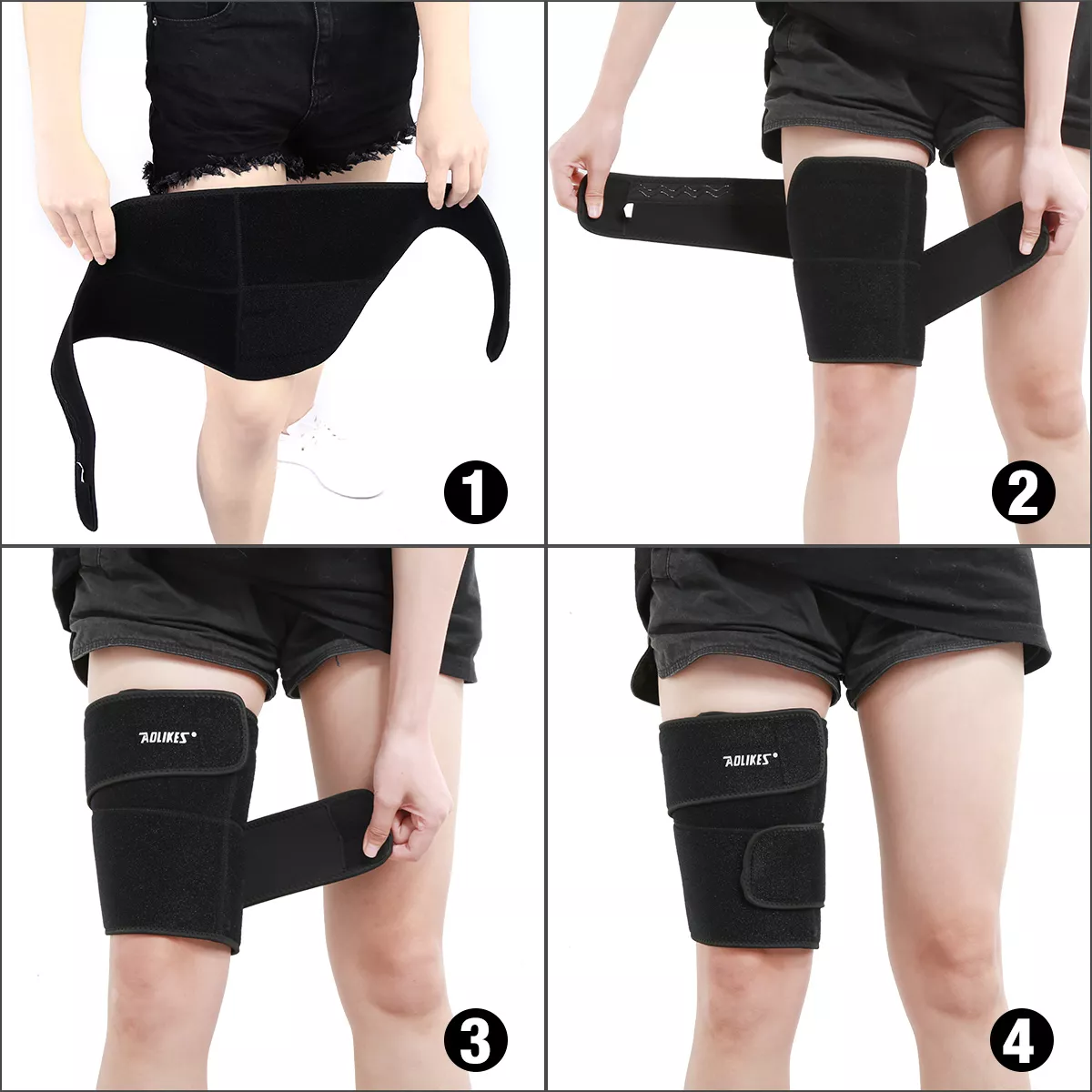 Foto 4 pulgar | Muslera Deportiva Ajustable de Neopreno  Eo Safe Imports para Compresión Color Negro