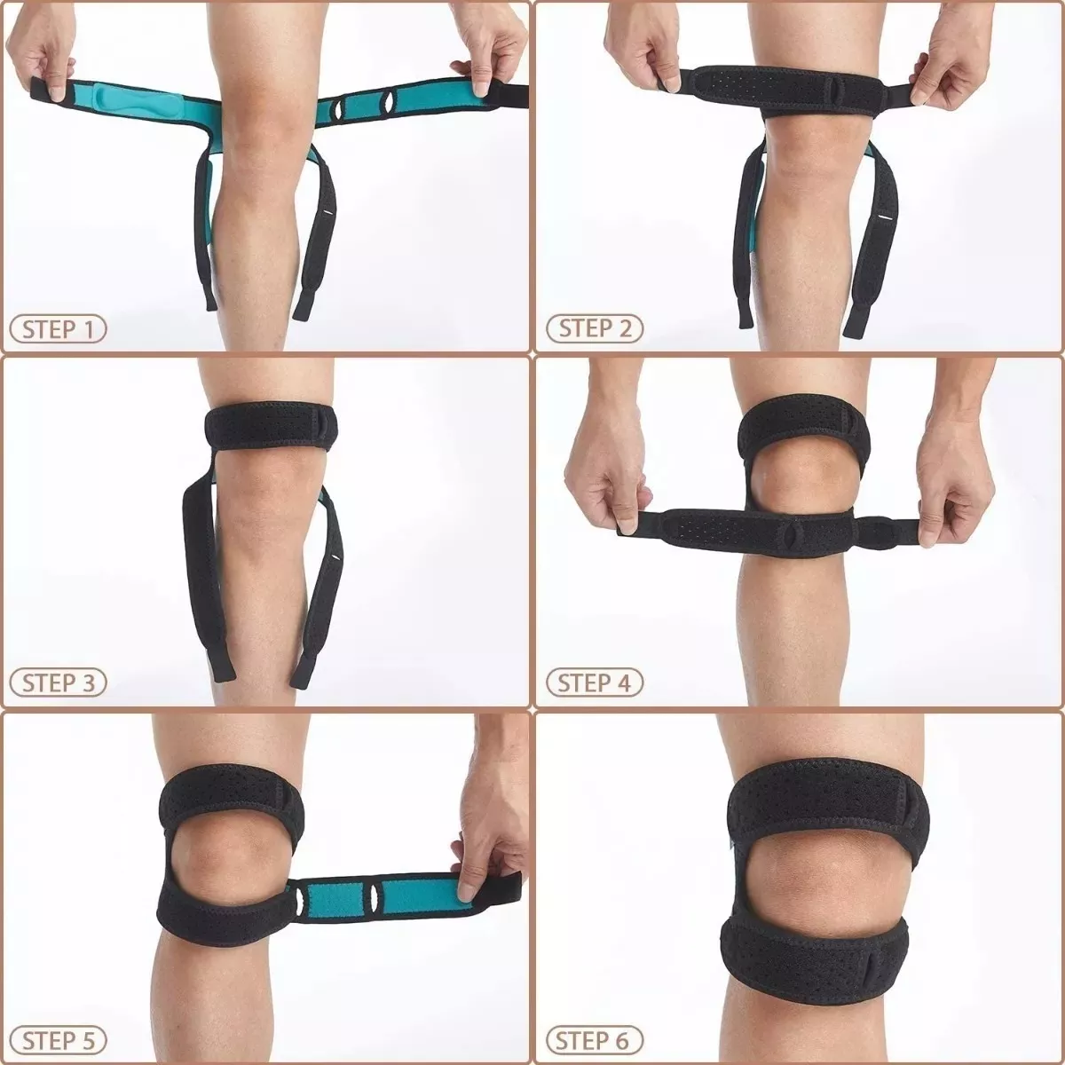 Foto 4 pulgar | Rodillera Ajustable Para La Rodilla Soporte Para Deportes Eo Safe Imports Esi-11925 Multicolor