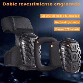 Foto 3 | 1 Par De Rodilleras For Trabajos De Construcción Eo Safe Imports Esi-13712 Negro