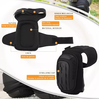 Foto 3 | Par De Rodilleras Para Trabajos De Construcción Negro M Eo Safe Imports Esi-13711 Negro