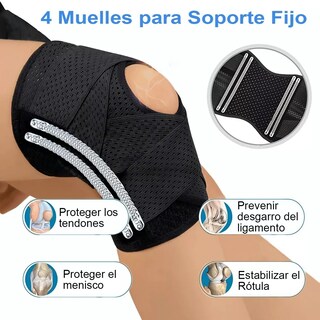 Foto 2 | Rodillera Deportiva Talla M/g Eo Safe Imports Esi-15421 Negro