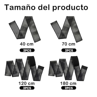 Foto 3 | Rodillera Elastica Vendas 4 Par Bandas Deportiva Rodilla Gym Eo Safe Imports Esi-16508 Negro
