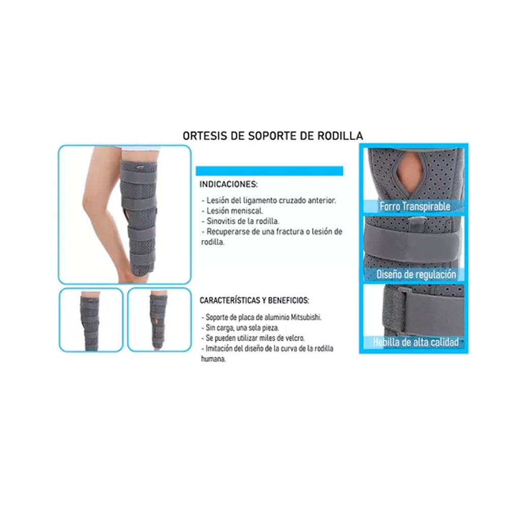 Foto 2 | Inmovilizador De Rodilla Oneder Premium Largo Talla M - Venta Internacional.