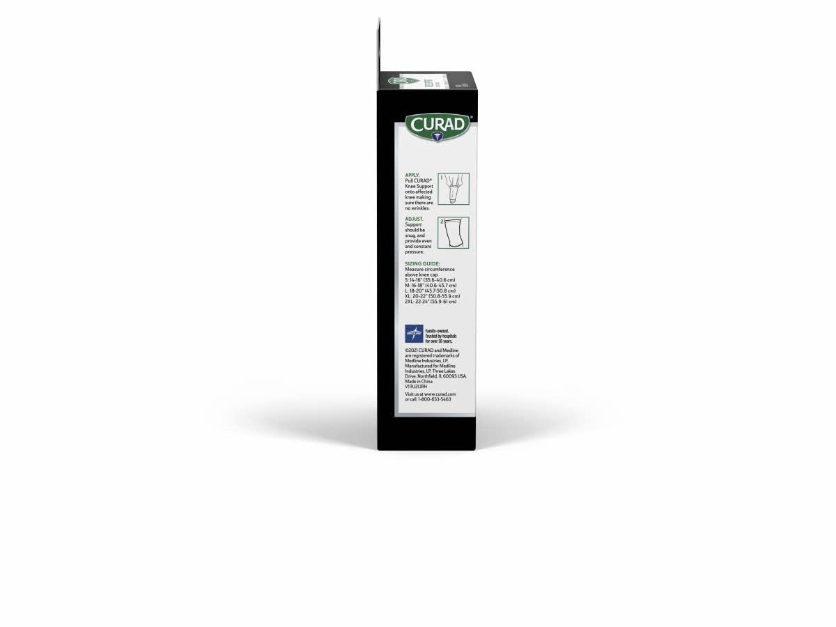 Foto 3 | Soporte De Rodilla Medline Curad Elastic Compression Black M - Venta Internacional.