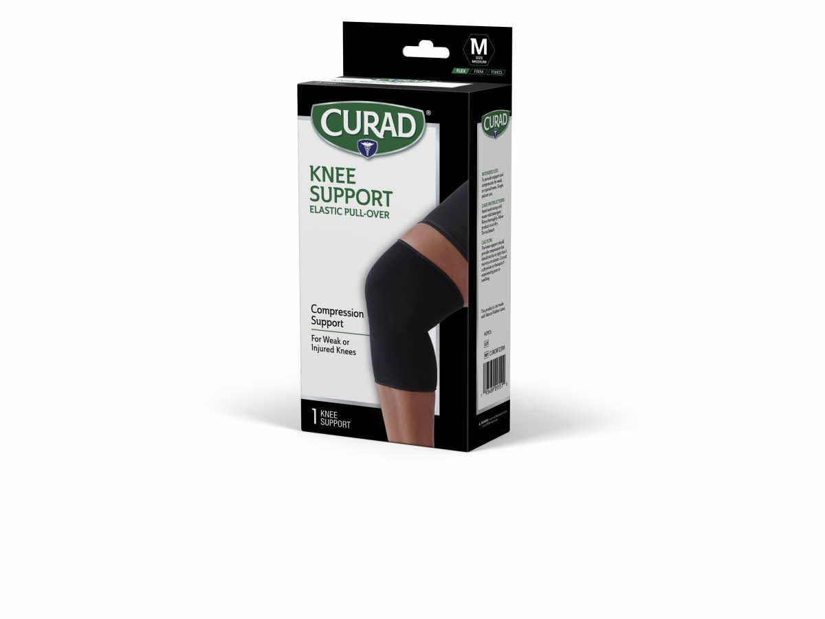 Foto 7 pulgar | Soporte De Rodilla Medline Curad Elastic Compression Black M - Venta Internacional.