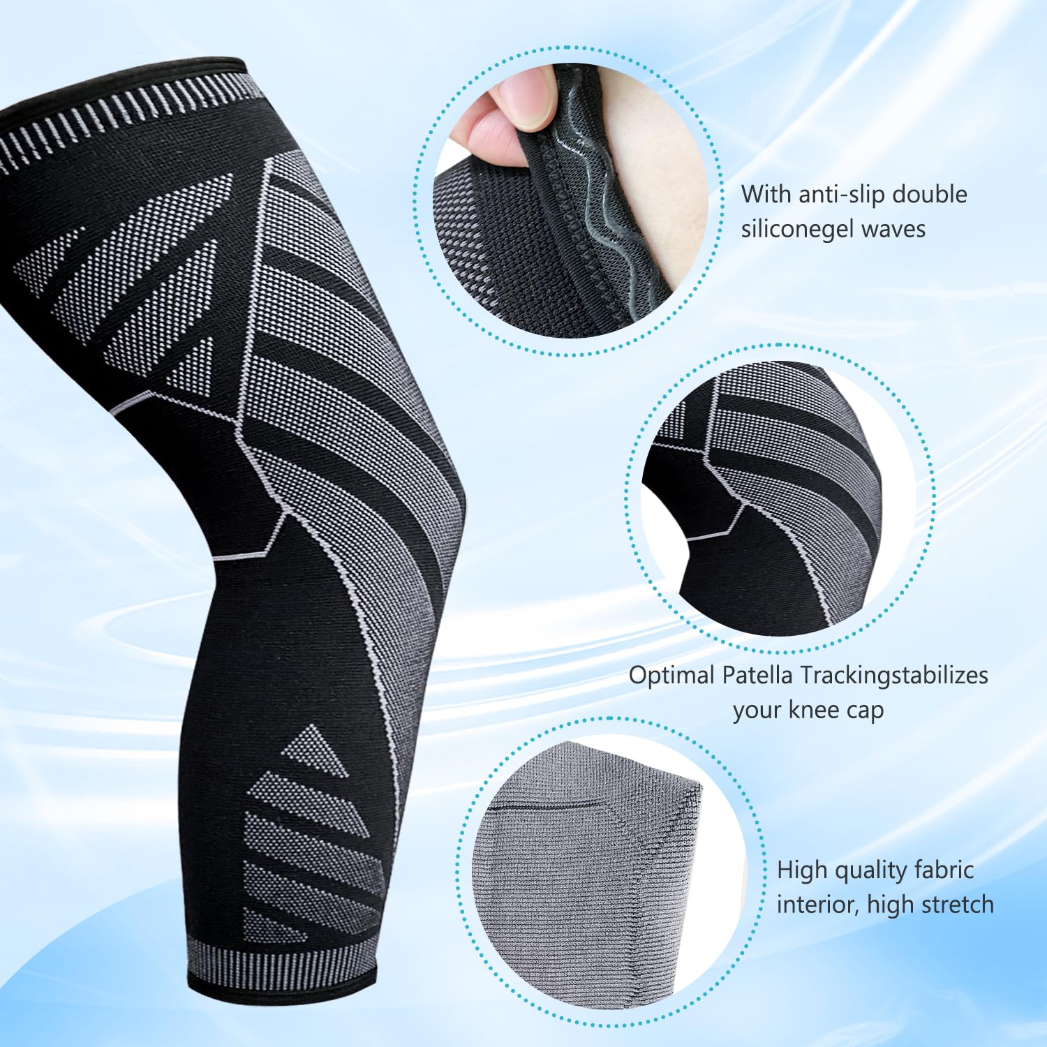 Foto 3 pulgar | Pierna De Compresión Flytex Full Leg Para Hombre Y Mujer - Venta Internacional.