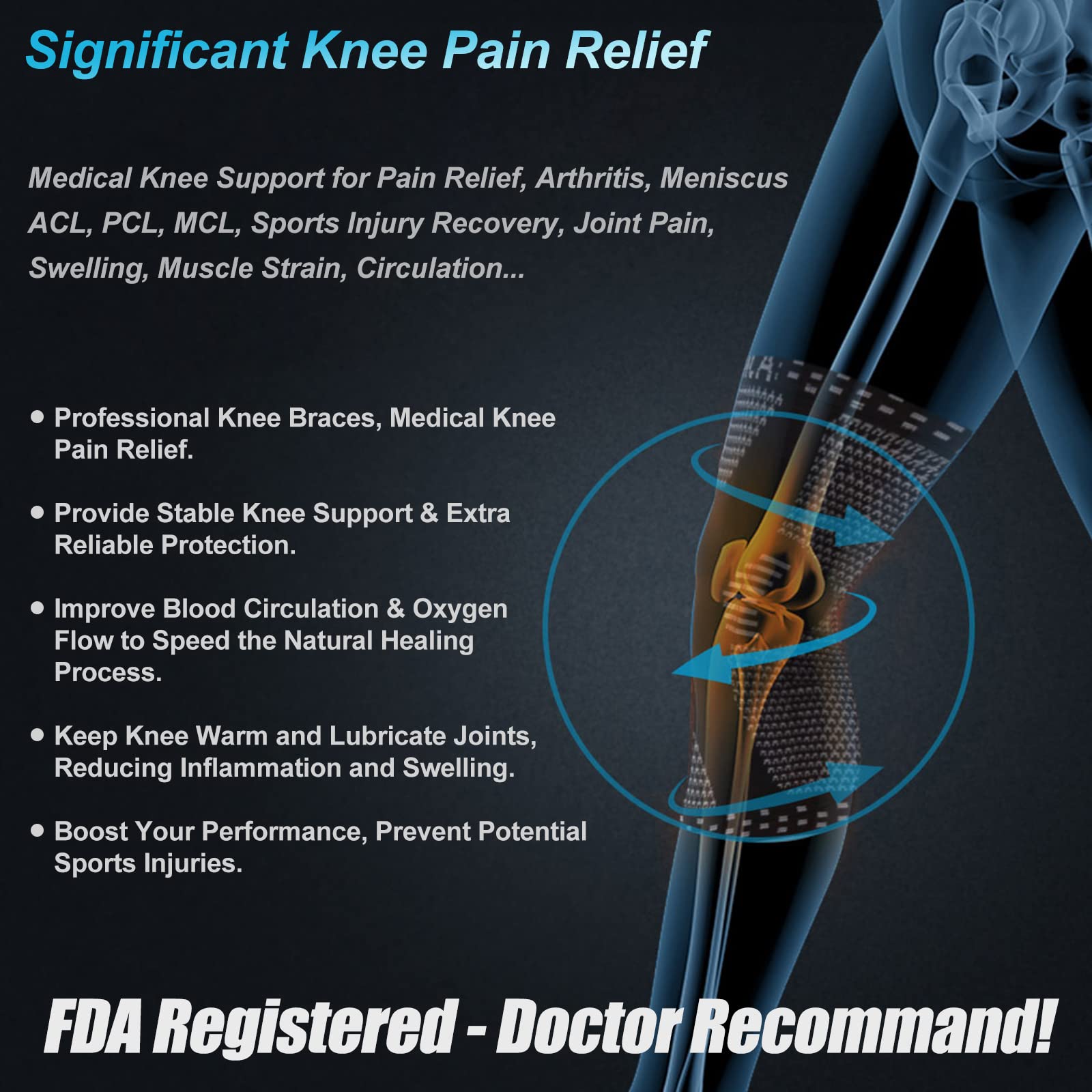 Foto 4 pulgar | Rodilleras De Compresión Neenca Para El Dolor De Rodilla - Venta Internacional.