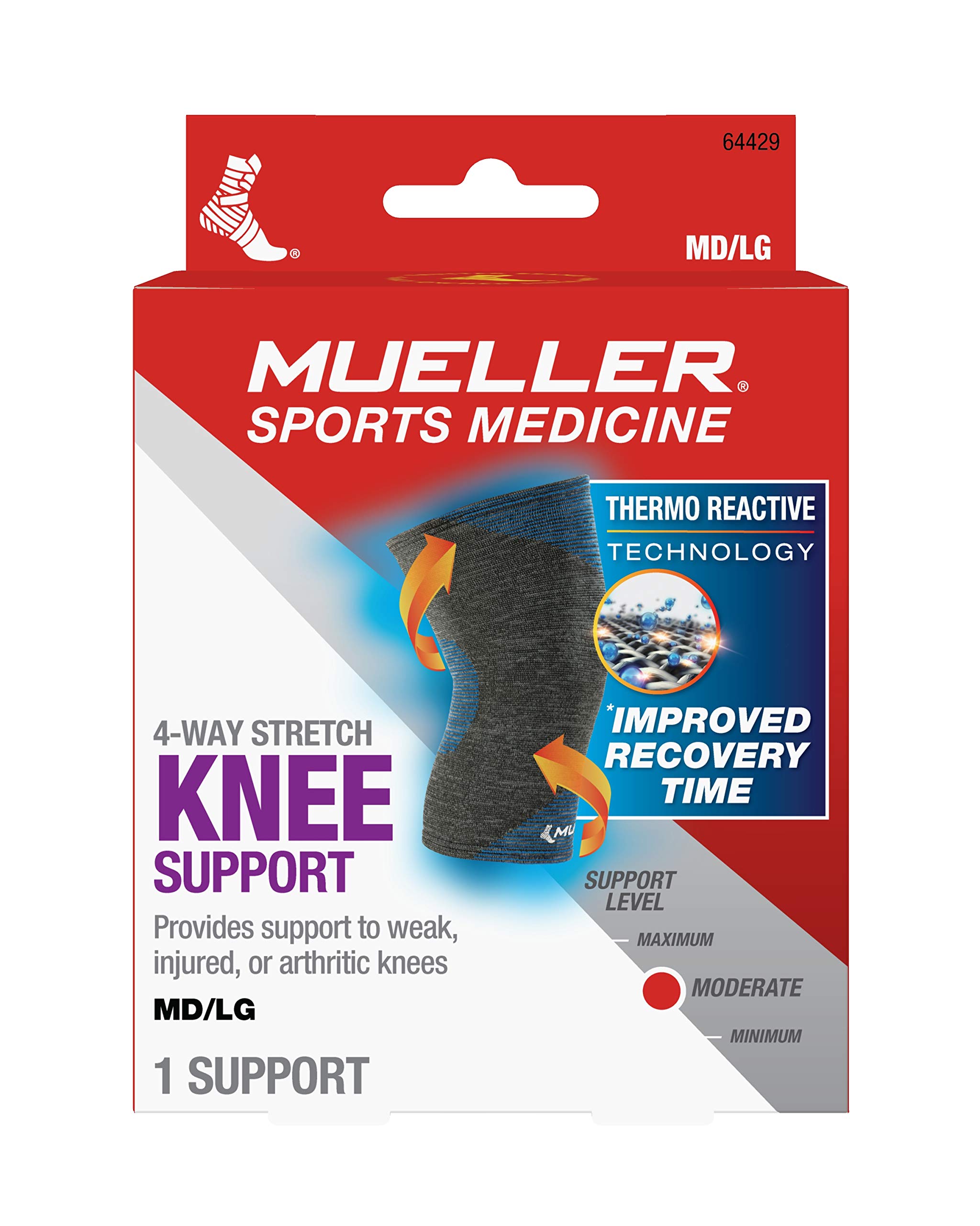 Foto 5 pulgar | Soporte De Rodilla Mueller Sports Medicine Fir, Elástico En 4 Direcciones - Venta Internacional.