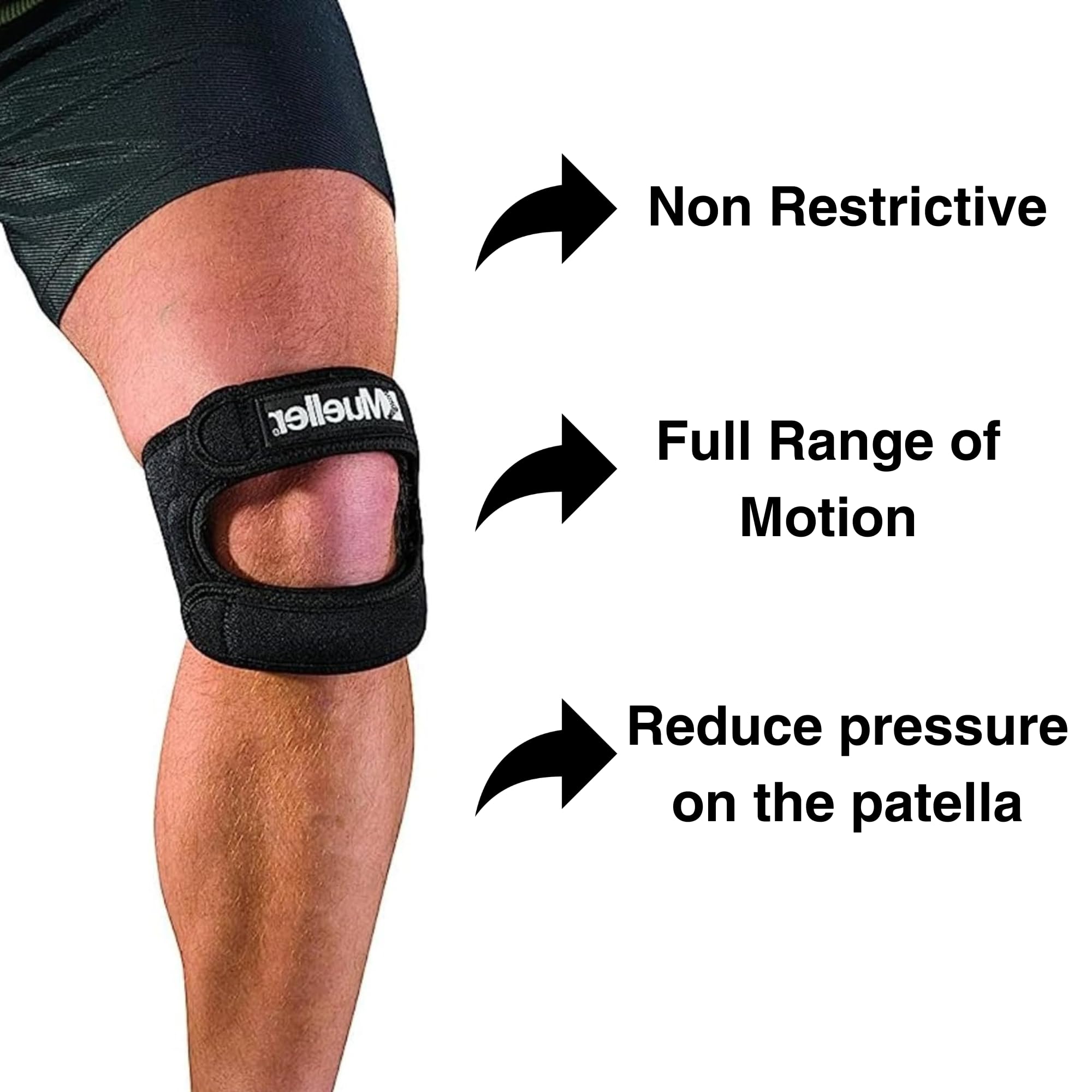 Foto 6 pulgar | Soporte De Rodilla Mueller Sports Medicine Ajustable Max Black - Venta Internacional.