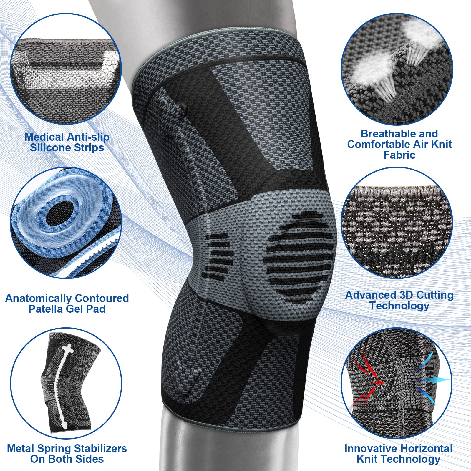 Foto 3 pulgar | Rodillera Neenca Professional Para Aliviar El Dolor Y La Compresión - Venta Internacional.