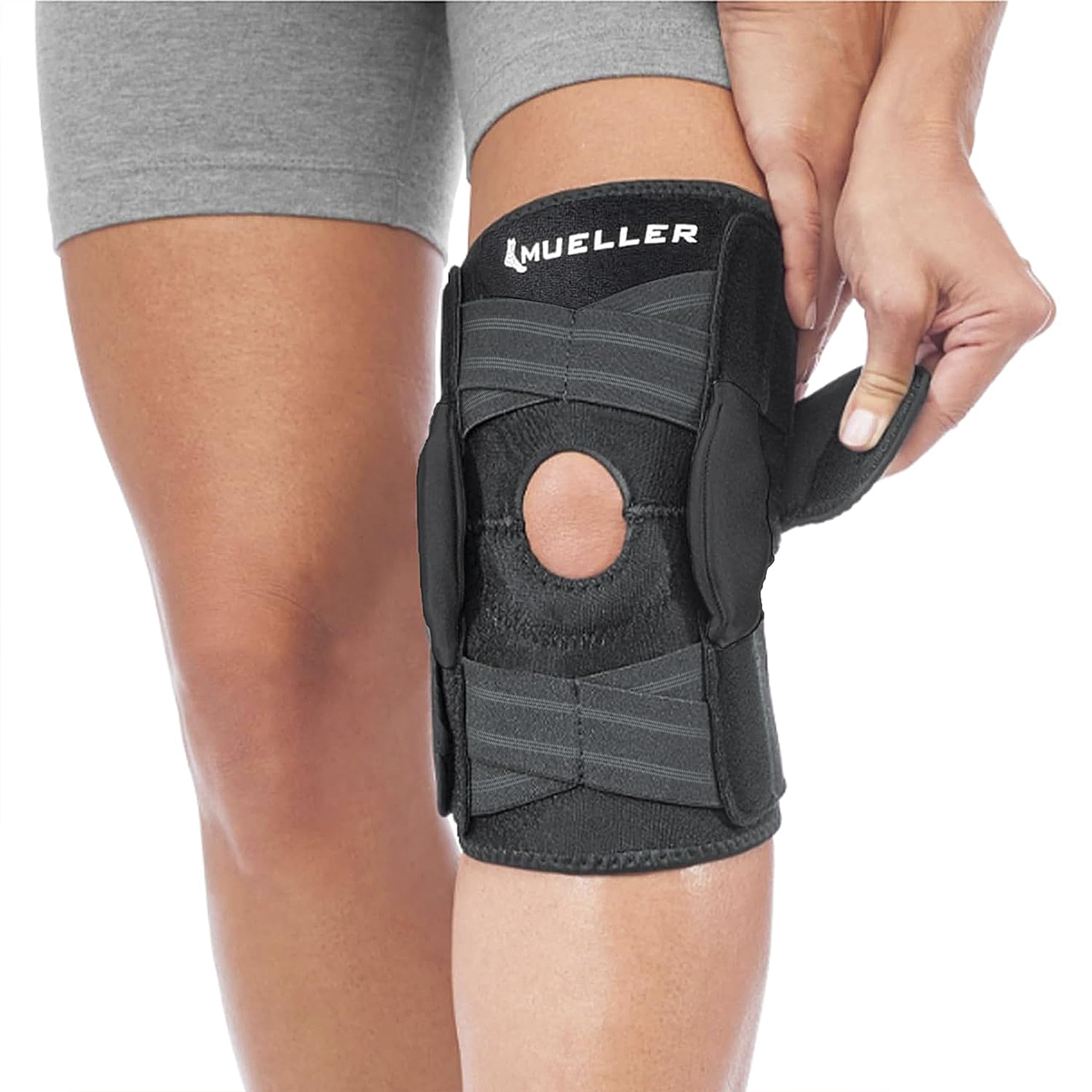 Rodillera Mueller Autoajustable Con Bisagras Para Aliviar El Dolor De Rodilla - Venta Internacional.
