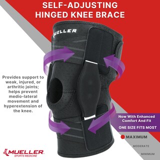 Foto 2 | Rodillera Mueller Autoajustable Con Bisagras Para Aliviar El Dolor De Rodilla - Venta Internacional.