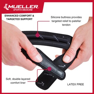 Foto 3 | Soporte De Rodilla Mueller Sports Medicine Jumper Knee Negro - Venta Internacional.