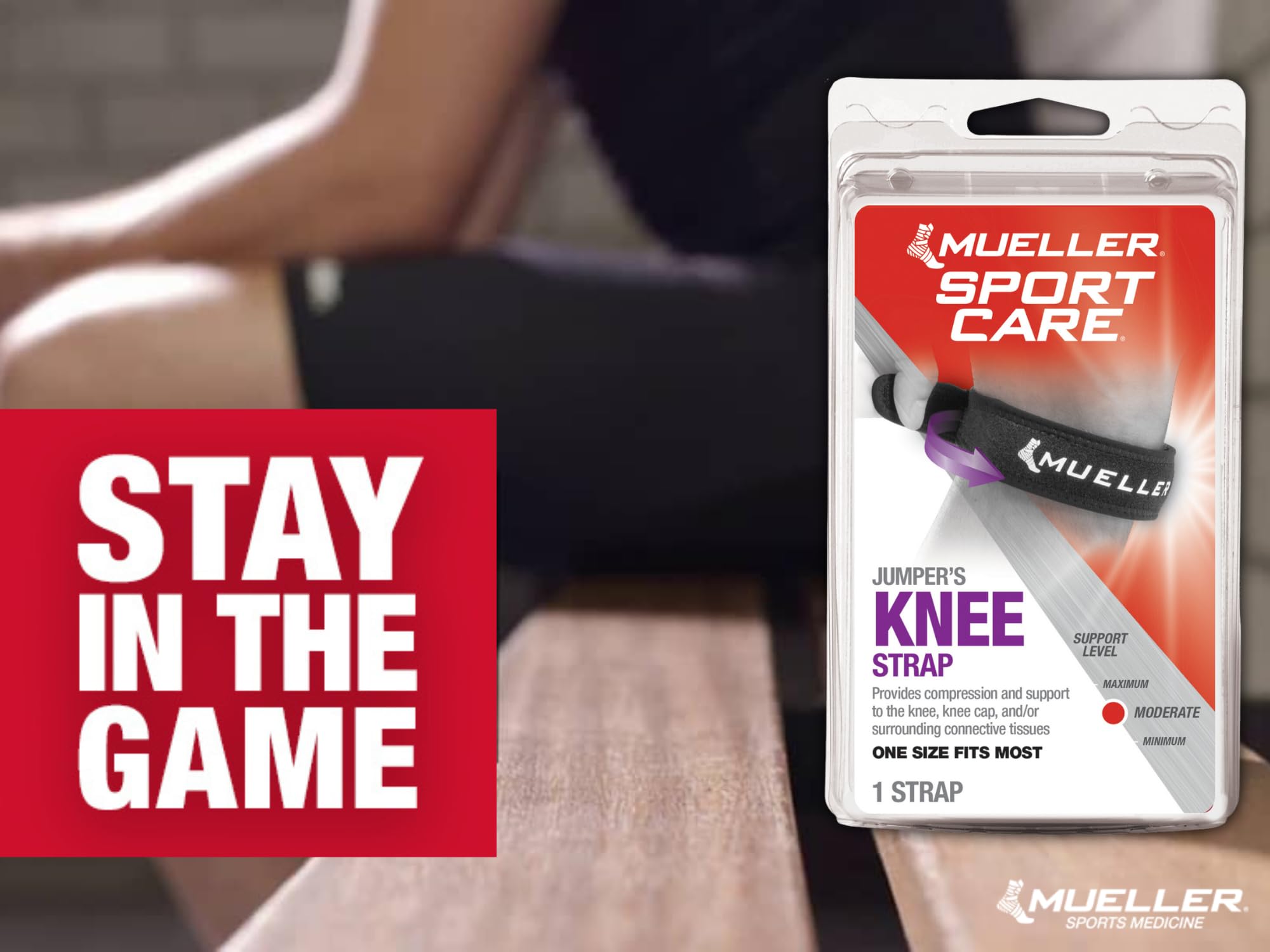 Foto 7 pulgar | Soporte De Rodilla Mueller Sports Medicine Jumper Knee Negro - Venta Internacional.