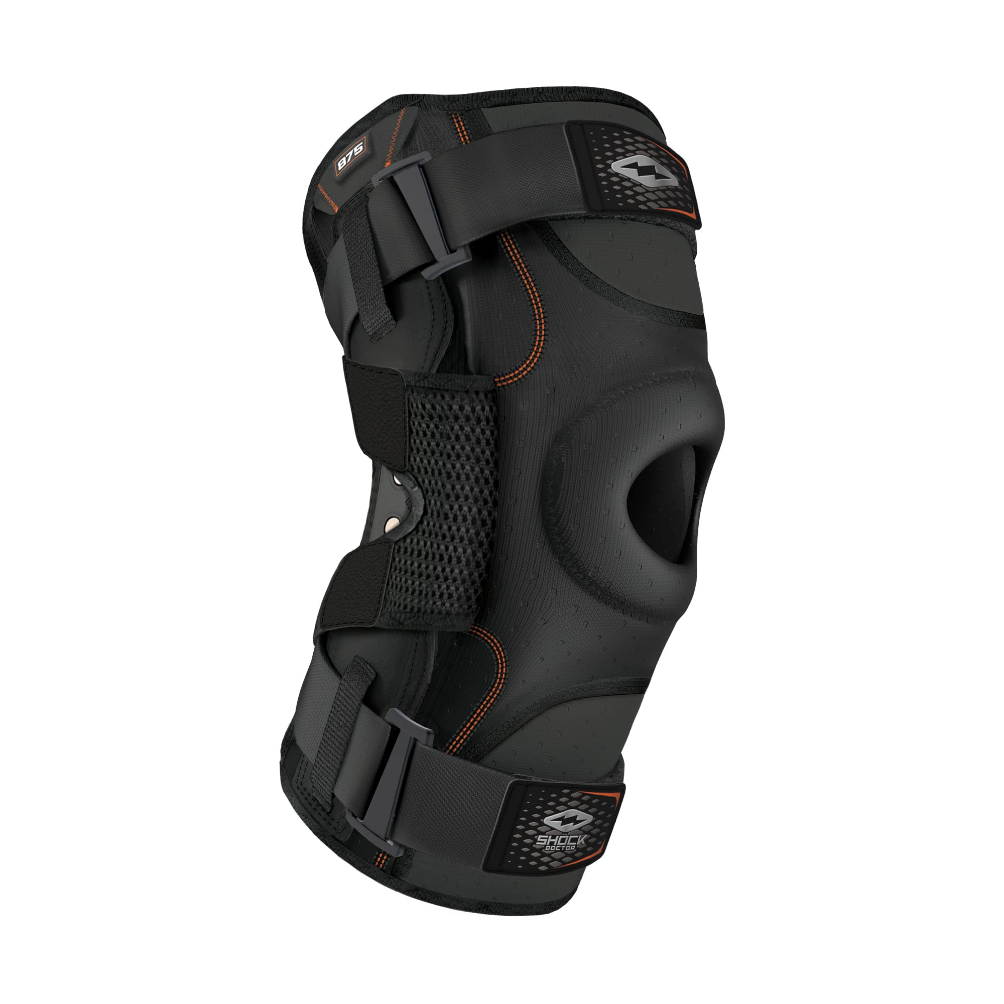 Rodillera Shock Doctor Con Bisagras De Compresión, Máximo Soporte - Venta Internacional.