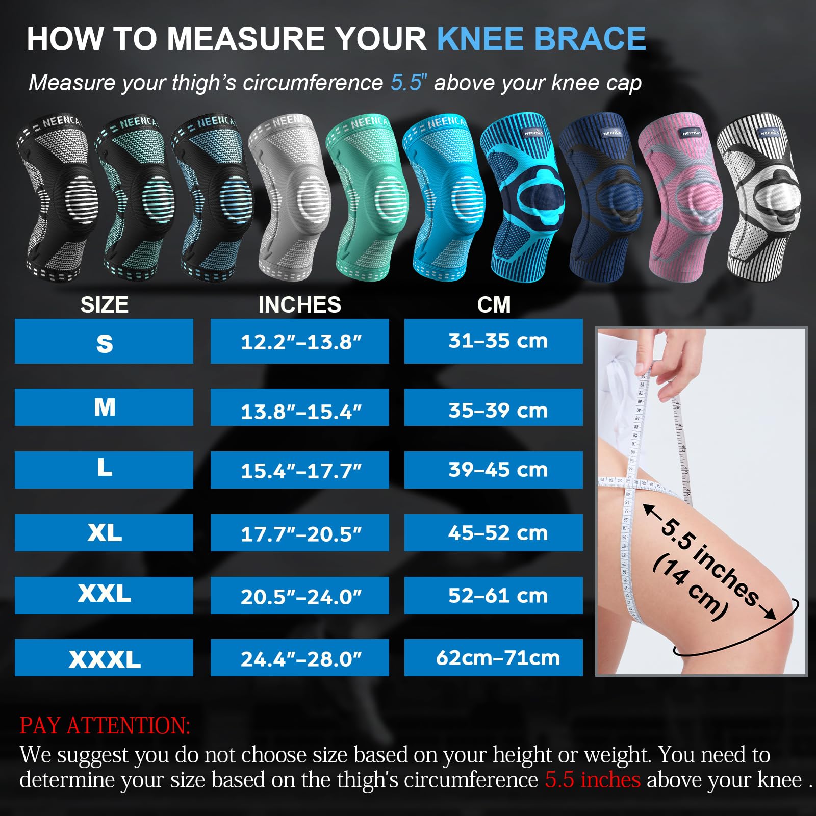 Foto 6 pulgar | Rodilleras Neenca Para Aliviar El Dolor De Rodilla, Paquete De 2 Para Hombres Y Mujeres - Venta Internacional.