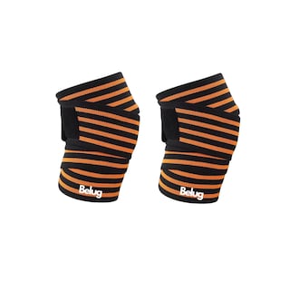 Foto 1 | Rodillera Elastica Vendas 1 Par Bandas Deportiva Rodilla Gym Belug Naranja/negro