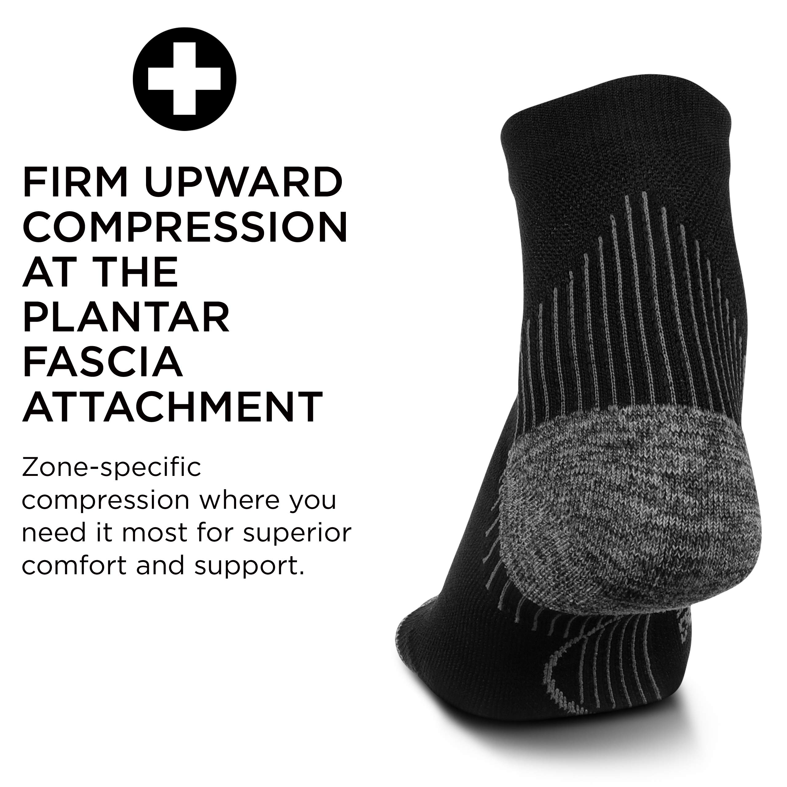 Foto 5 pulgar | Cojín Ligero Sock Feetures Para Aliviar La Fascitis Plantar, Color Negro, Talla L - Venta Internacional.