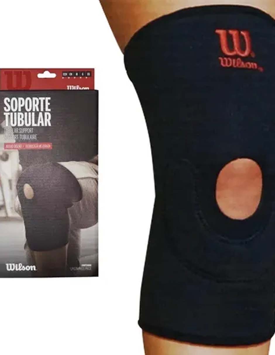 Foto 1 | Rodillera Soporte Abierto Para Rotula Wilson Negro Aw202