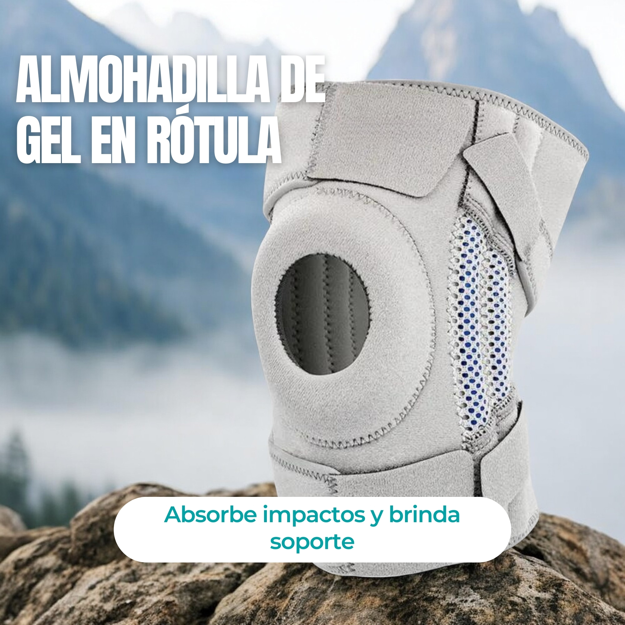 Foto 8 | Rodillera Deportiva Universal (1 Pza, Mod 7610) | Resortes De Goma Para Una Estabilidad Superior De La Rodilla (claro)