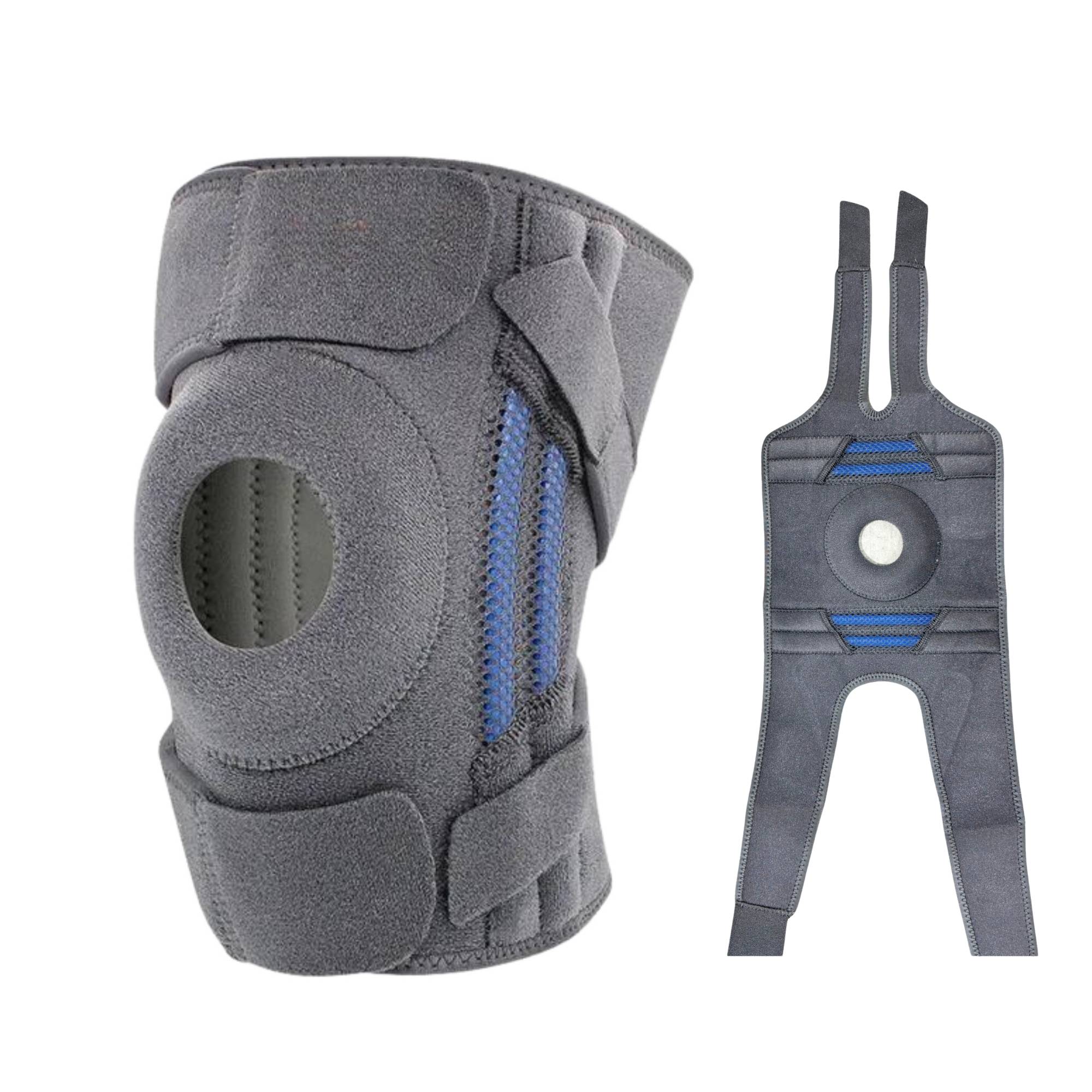 Foto 2 pulgar | Rodillera Deportiva Universal Resortes De Goma Para Una Estabilidad Superior De La Rodilla (gris)